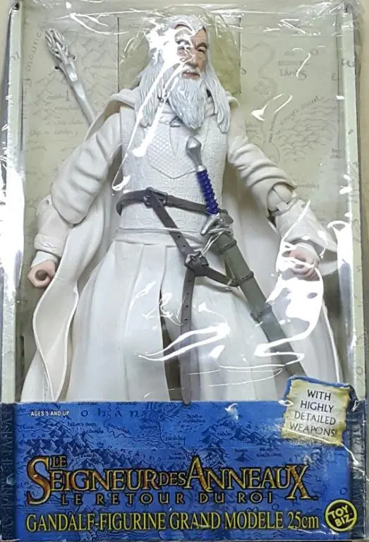 Toy Biz 81223 / 62874 魔戒三部曲 王者再臨 1/6 白袍甘道夫 伊恩麥基倫 The Lord Of The Rings The Return Of The King Deluxe Poseable Gandalf The White With Highly Detailed Weapon Ian Mckellen (Lotr) 1