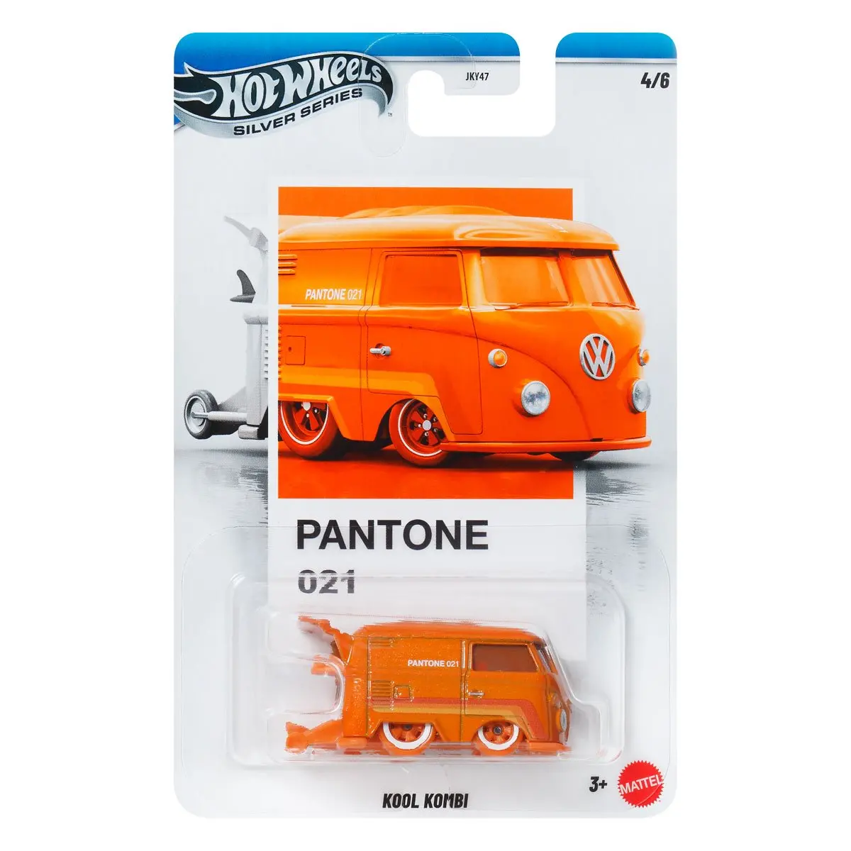 Hot Wheels 2026 Pantone Collection Silver Celebration Series 1:64 Scale Kool Kombi Featuring Classic Colors & Artistic Packaging For Collectors 1