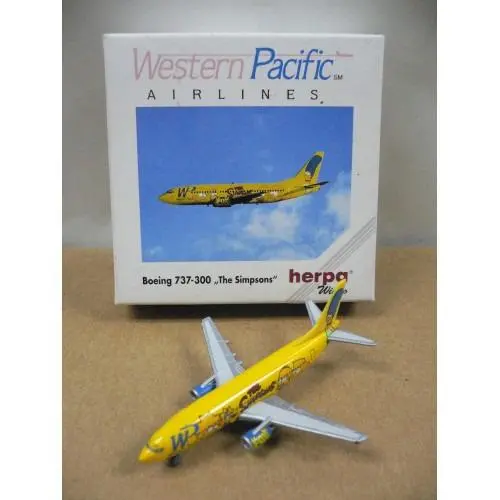 Herpa Wings 1/500 Western Pacific Airlines "The Simpsons" Boeing 737-300 (500470) (Buy) 1