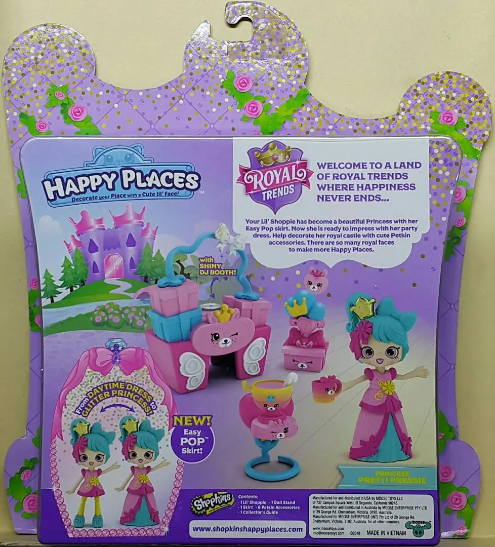 Moose 57594 皇室時尚 驚喜收集套裝 松鼠皇宮派對 Shopkins Royal Trends Happy Places Squirrel Palace Party Set (Epc-2207D-32) 存 2