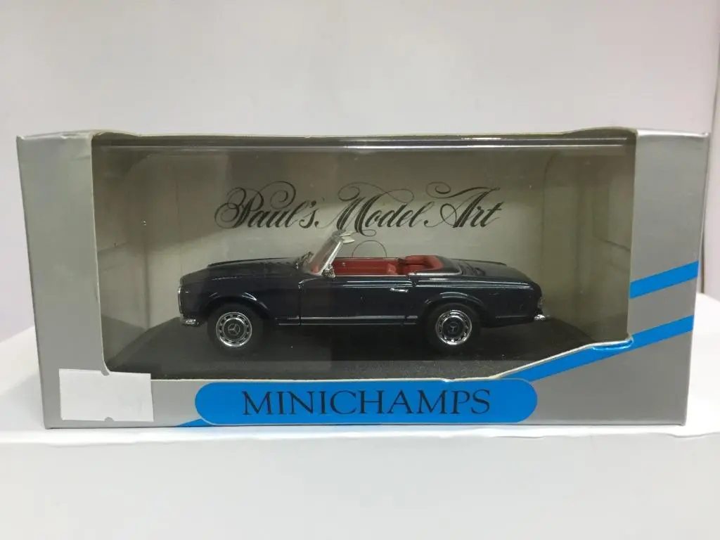 Minichamps 1/43 Mercedes 280 Sl Cabriolet Dark Blue (Min 032232) (00177) (Buy) 1