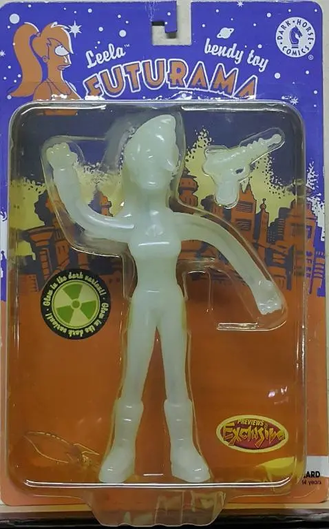 Dark Horse Comics 10486 乃出個未來 莉娜 麗娜 單眼瑛 夜光版 Futurama Leela Bendy Toy Glow In The Dark Figure (Buy) 1138904143 1