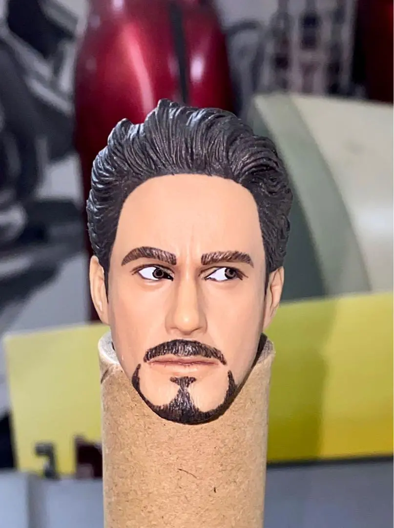 1/6 Toys Custom Hot Movie Ironman Tony Stark Head Sculpt 東尼 史達 頭雕 (Piu-180店) 1