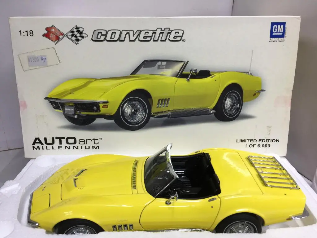 Autoart 1/18 Chevrolet Corvette 1969 Daytona Yellow (71161) (Buy) 1