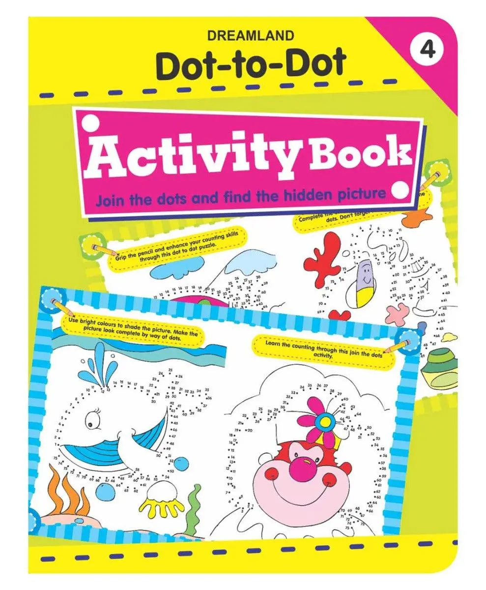 Dreamland Fun With Dot To Dot Part 4 - An Interactive & Activity Book For Kids (English) 1