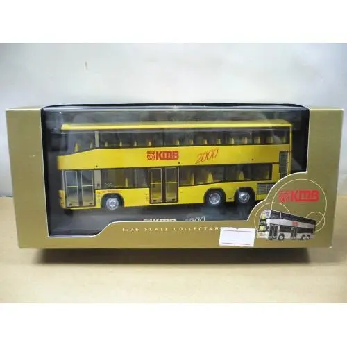Drumwell 1/76 The Kowloon Motor Bus Kmb Bus 2000 296C Centroliner Millennium Factory Prototype Sample Dw10101 (Yellow) (Kwongwareh) 1