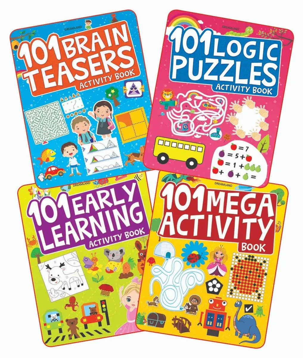 Dreamland 101 Activity Books - An Interactive & Activity Book For Kids - Set Of 4 Books(English) 1