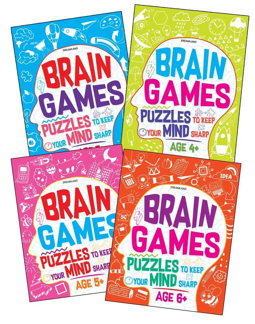 Dreamland Brain Games Series - An Interactive & Activity Book For Kids - Set Of 4 Books(English) 1