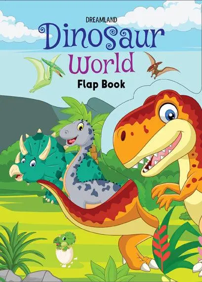 Dreamland Flap Book- Dinosaur World - An Interactive & Activity Book For Kids (English) 1