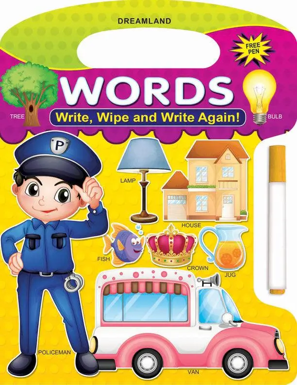 Dreamland Write And Wipe Book - Words - An Early Learning Book For Kids (English) 1