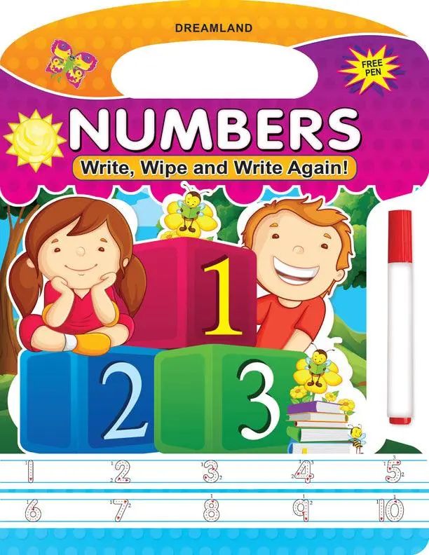 Dreamland Write And Wipe Book - Numbers - An Early Learning Book For Kids (English) 1