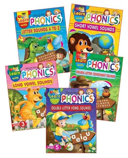 Dreamland Learn With Phonics Book - A Text Book For Kids - Pack Of 5 Titles(English) 1