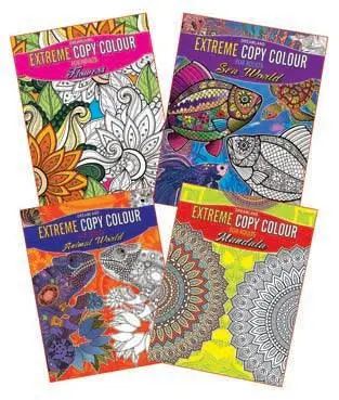 Dreamland Extreme Copy Colour Series - An Interactive & Activity Book For Kids - Set Of 4 Titles(English) 1