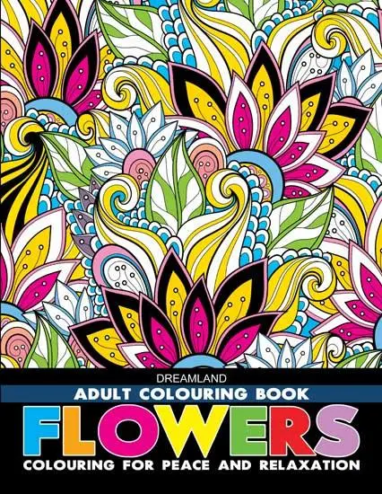 Dreamland Flowers Colouring Book - A Drawing Painting & Colouring Book For Kids (English) 1