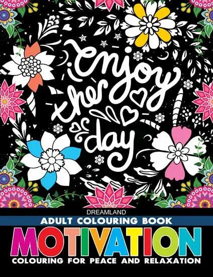 Dreamland Motivation Colouring Book - A Drawing Painting & Colouring Book For Adults (English) 1