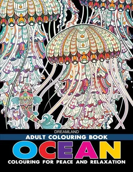 Dreamland Ocean Colouring Book - A Drawing Painting & Colouring Book For Adults (English) 1