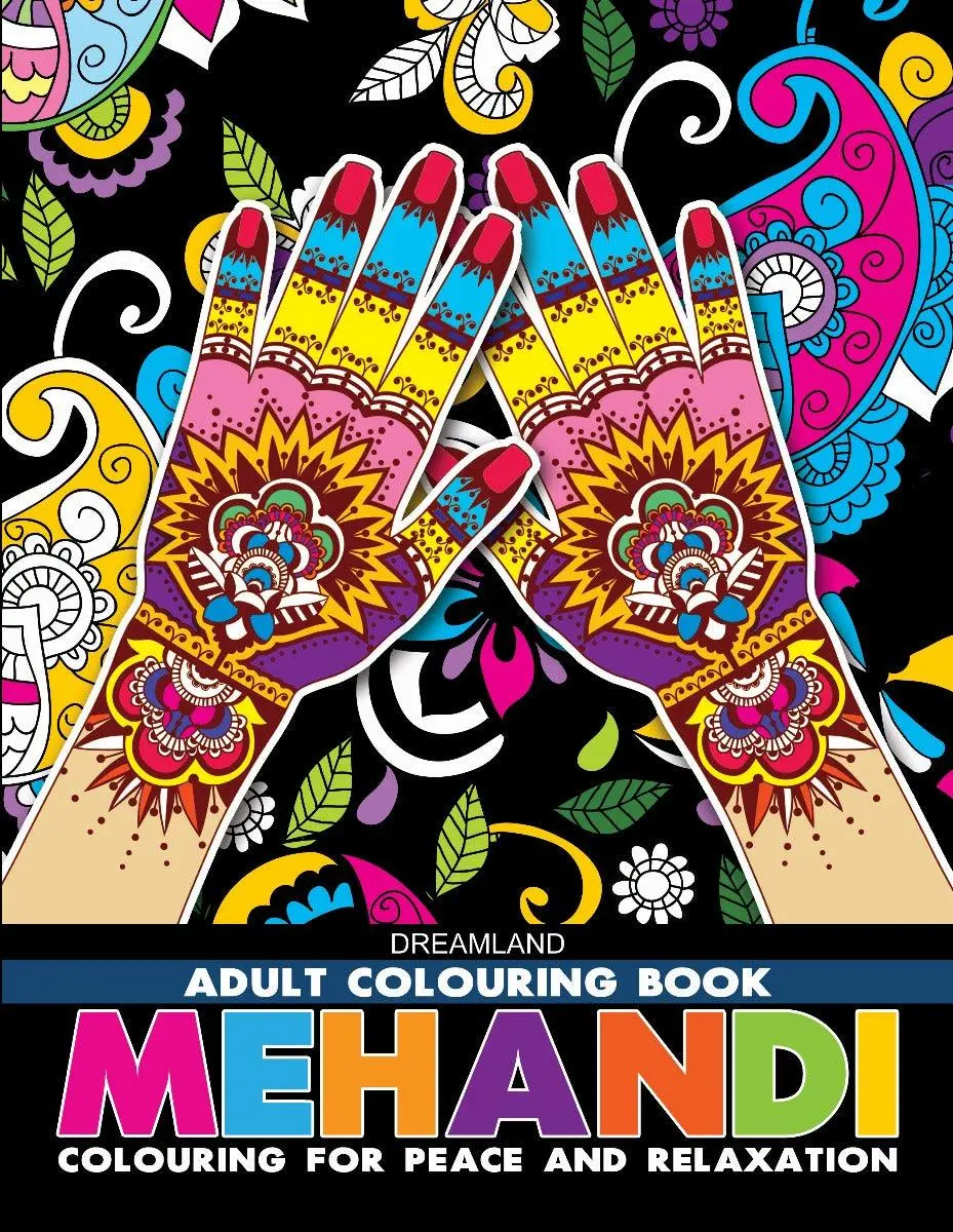 Dreamland Mehandi Colouring Book - A Drawing Painting & Colouring Book For Adults (English) 1