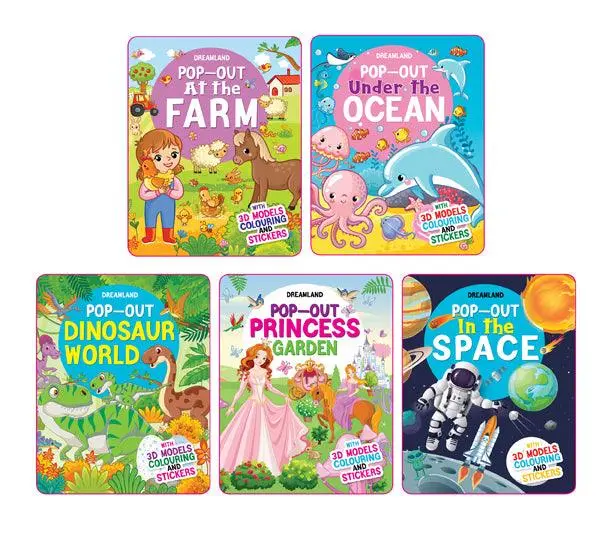 Dreamland Pop- Out Books Pack - An Interactive & Activity Book For Kids - Set Of 5 Books(English) 1