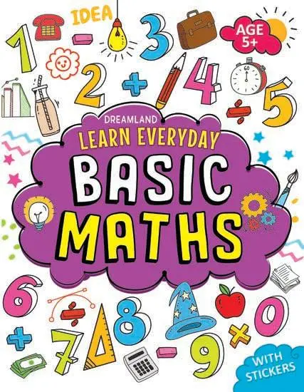 Dreamland Learn Everyday Basic Maths - An Interactive & Activity Book For Kids (English) 1