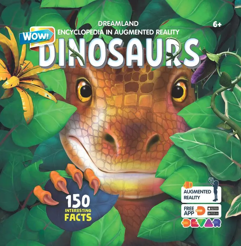 Dreamland Dinosaurs - Wow Encyclopedia In Augmented Reality - A Reference Book For Kids (English) 1
