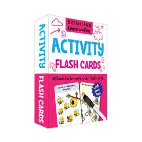 Dreamland Flash Cards Activity - 30 Double Sided Wipe Clean Flash Cards With Pen - An Early Learning Book For Kids (English) 2