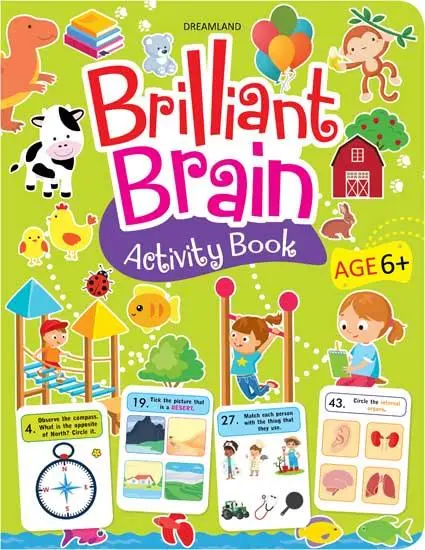 Dreamland Brilliant Brain Activity Book 4 - An Interactive & Activity Book For Kids (English) 1