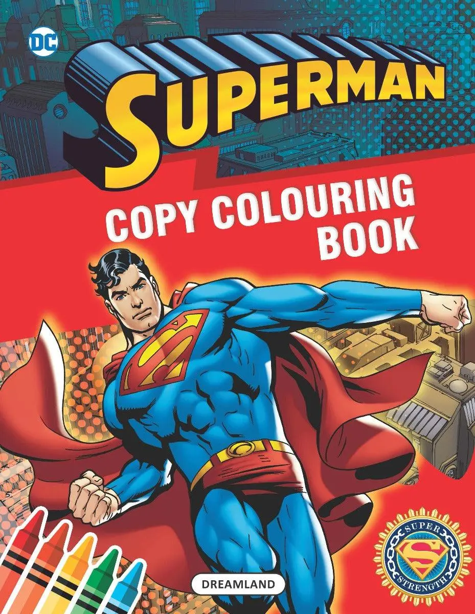 Superman Copy Colouring Book 1 - A Drawing & Activity Book For Kids Ages 2+ (English) 1