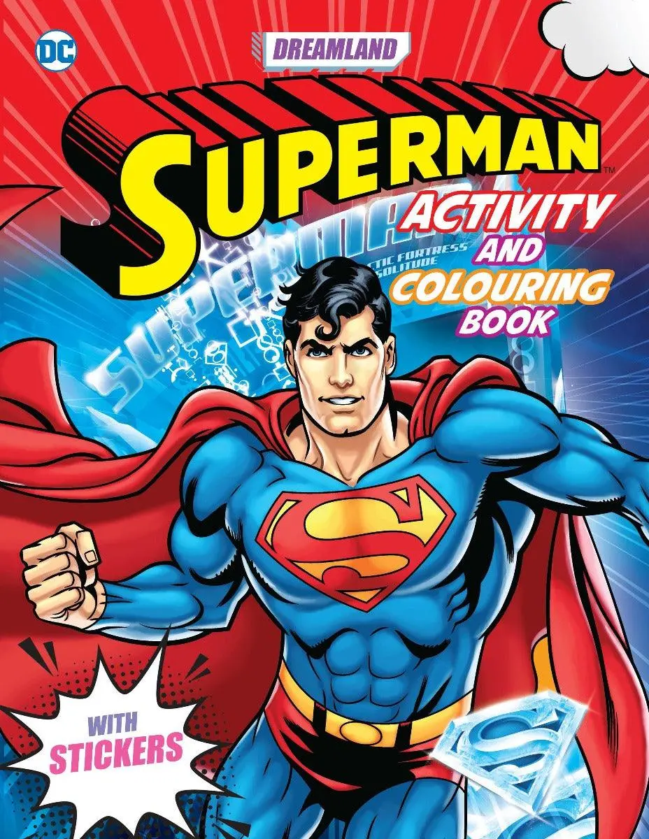 Superman Activity And Colouring Book - A Drawing & Activity Book For Kids Ages 2+ (English) 1