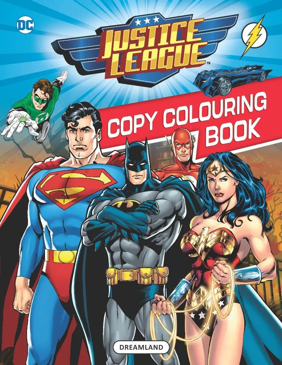 Justice League Copy Colouring Book 1 - A Drawing & Activity Book For Kids Ages 2+ (English) 1