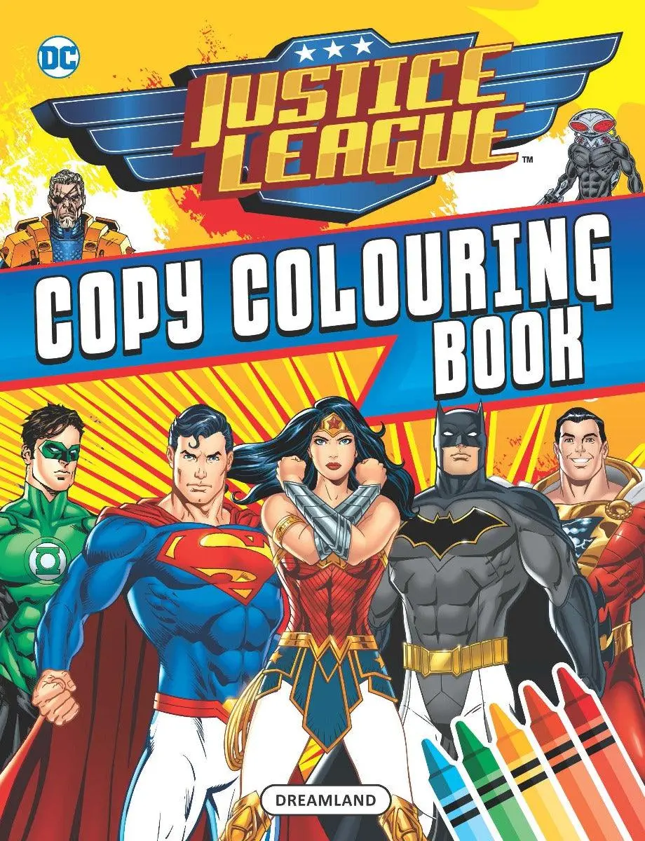 Justice League Copy Colouring Book 3 - A Drawing & Activity Book For Kids Ages 2+ (English) 1