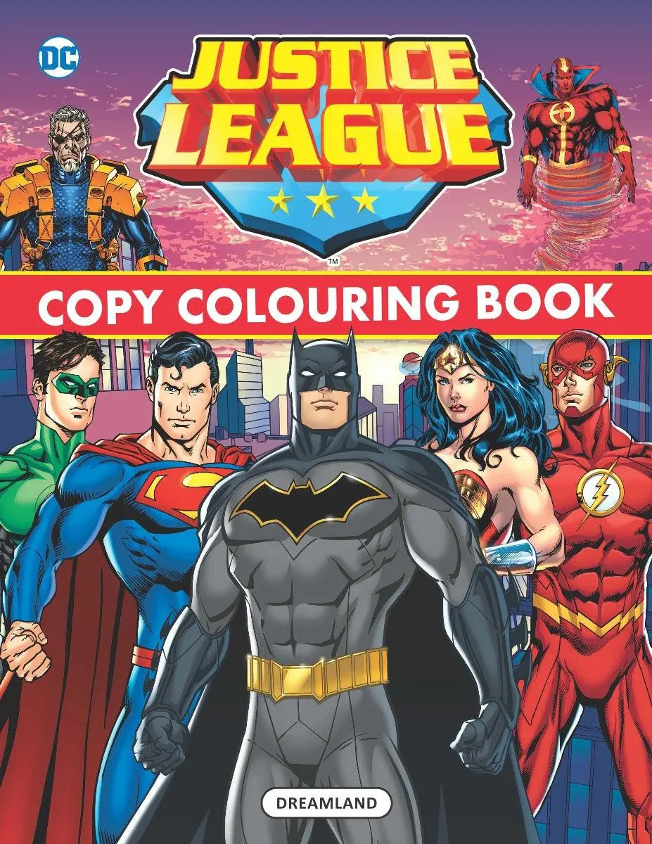 Justice League Copy Colouring Book 2 - A Drawing & Activity Book For Kids Ages 2+ (English) 1