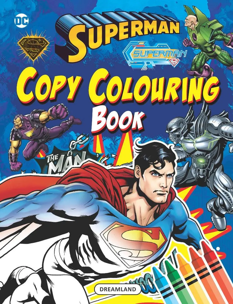 Superman Copy Colouring Book 3 - A Drawing & Activity Book For Kids Ages 2+ (English) 1