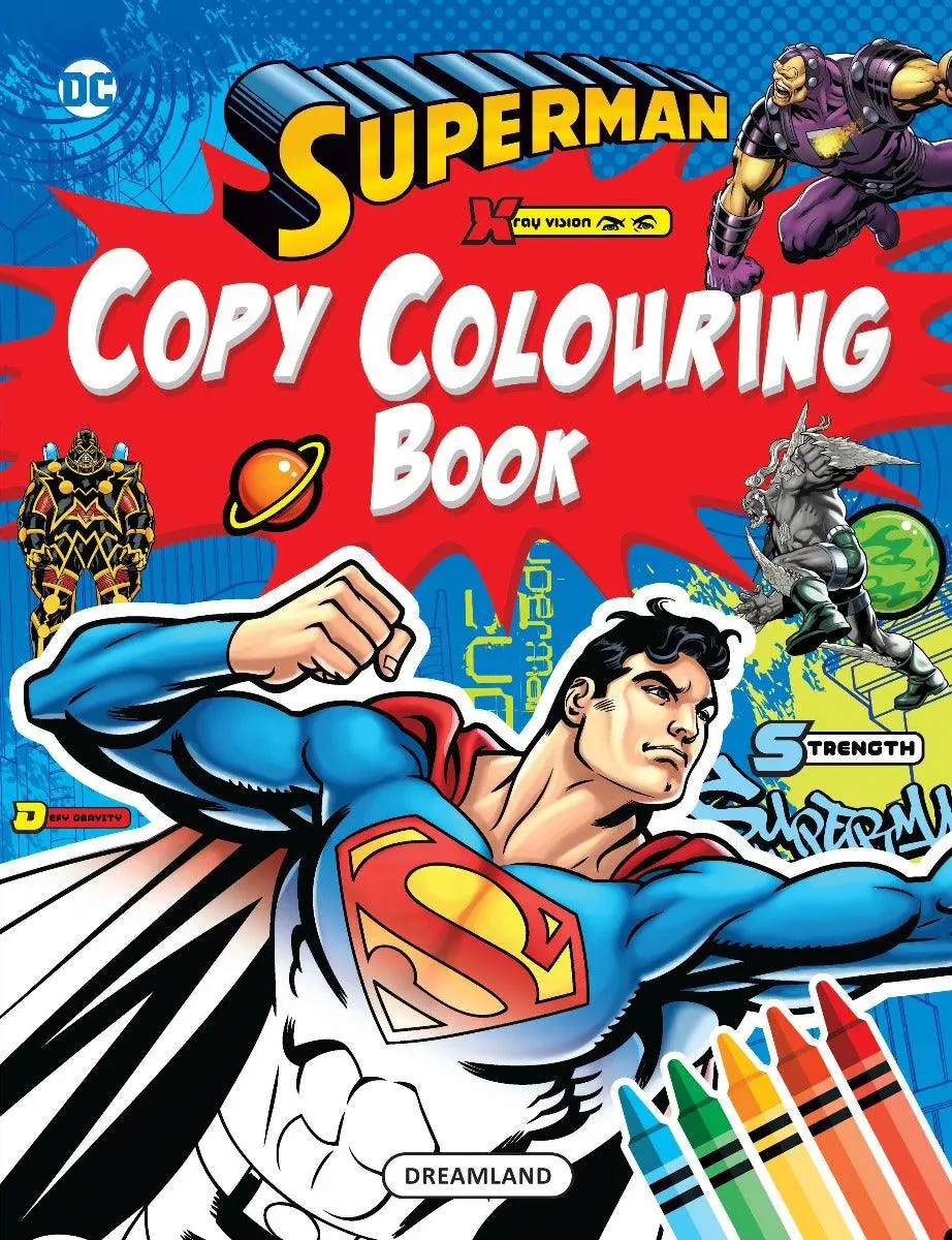 Superman Copy Colouring Book 4 - A Drawing & Activity Book For Kids Ages 2+ (English) 1