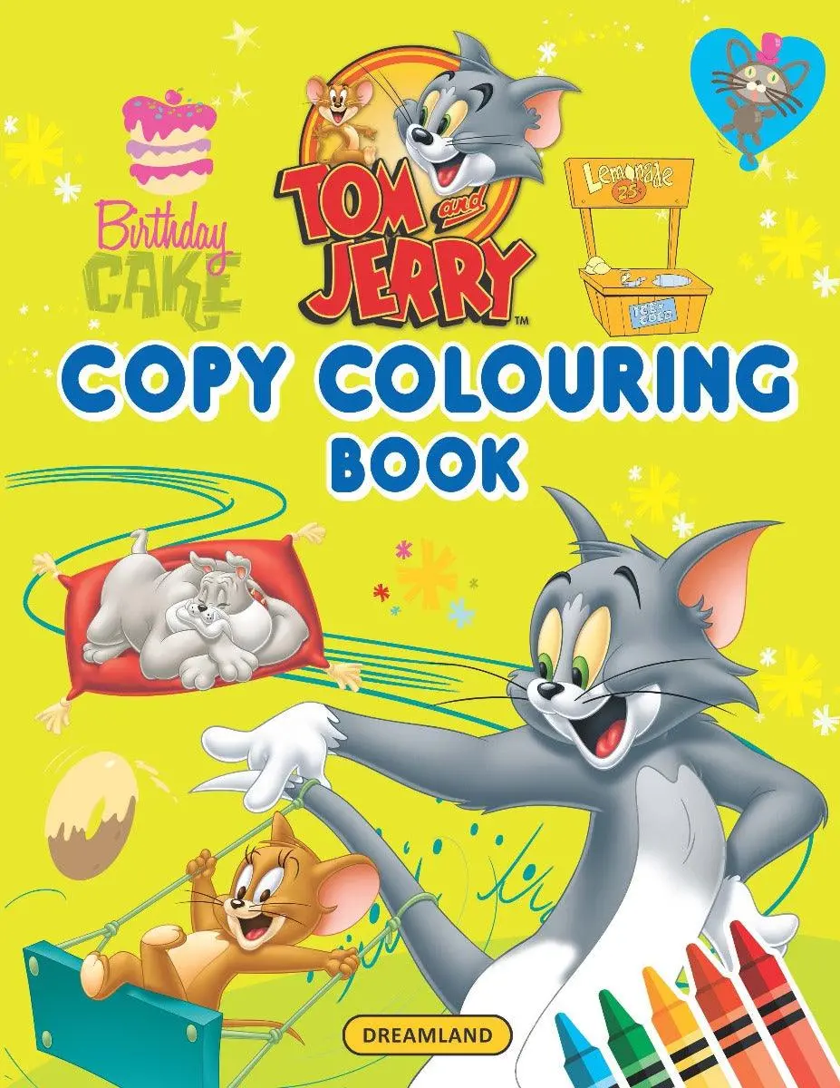 Tom And Jerry Copy Colouring Book 1 - A Drawing & Activity Book For Kids Ages 2+ (English) 1