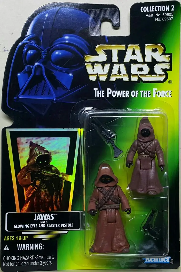 Kenner 69607 星球大戰 Star Wars The Power Of The Force Collection 2 Jawas With Glowing Eyes And Blaster Pistols (Buy-Spk) 1
