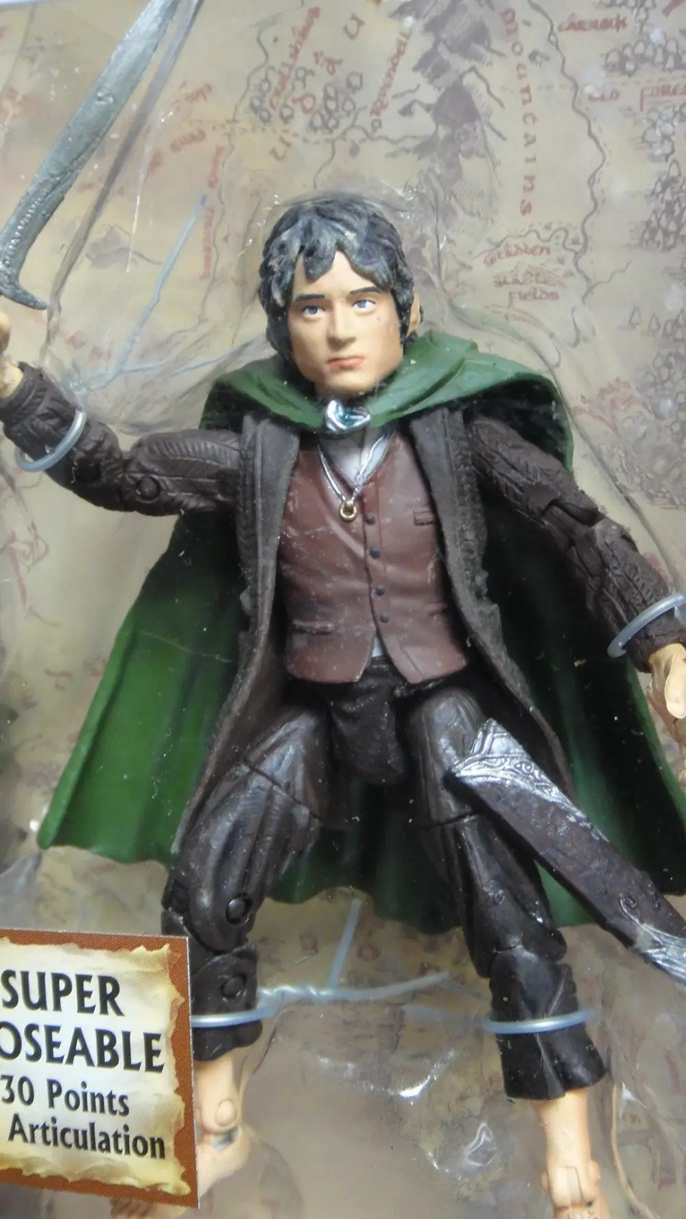 Toy Biz 魔戒二部曲 雙城奇謀 佛羅多巴金斯 伊力查活 The Lord Of The Rings The Two Towers Super Poseable Frodo Elijah Wood (Lotr-81449) 1113168915 2