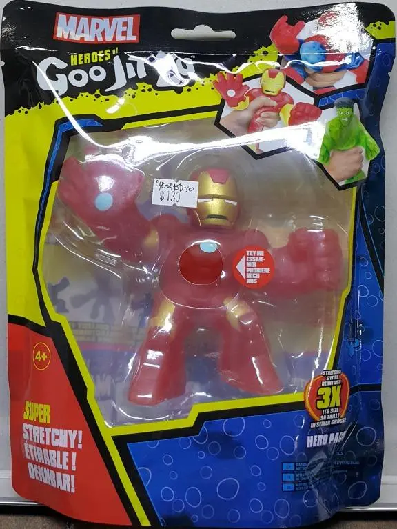 Character 21319 漫威英雄人物系列 功夫英雄 鐵甲奇俠 Marvel Heroes Goo Jit Zu Super Stretchy Iron Man (Epc-2145D-30) 存 1
