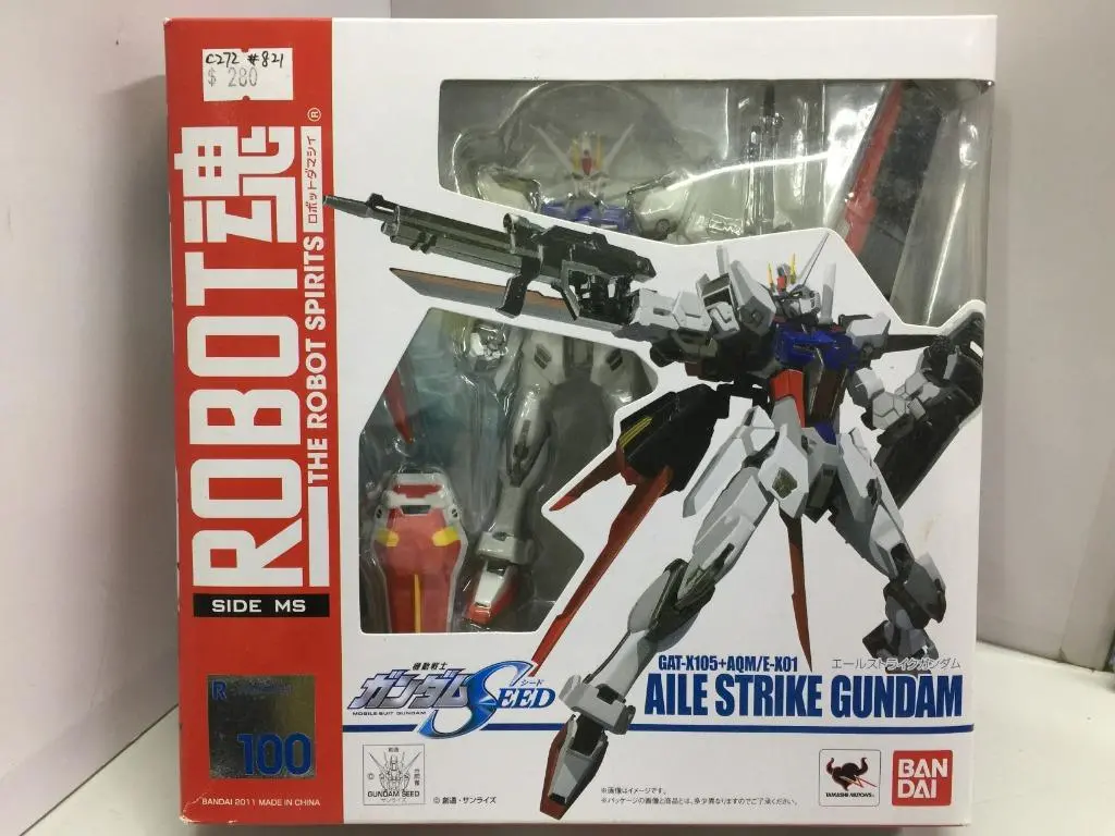 Bandai Robot 魂 R-100 Gat-X105+Aqm/E-X01 Aile Strike Gundam (69770) (C272-821) 1