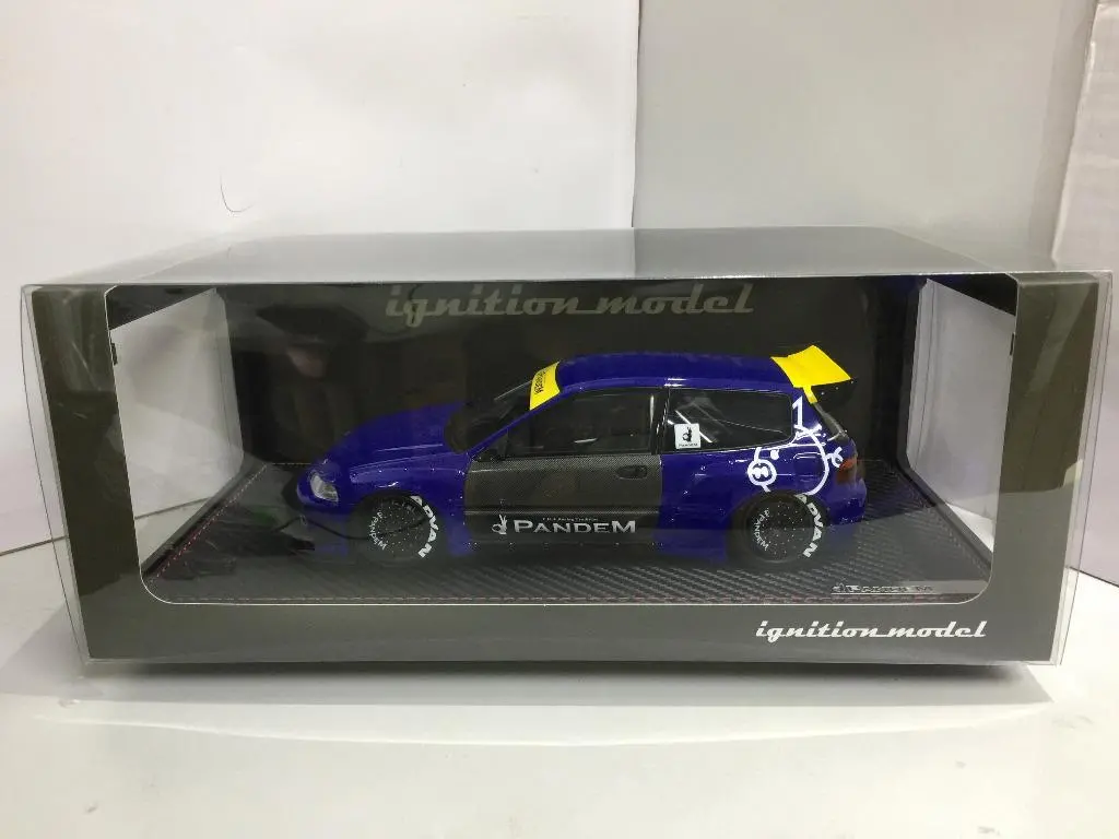 Ignition Model 1/18 Honda Pandem Civic Eg6 Blue (88051) (C911-560) 1