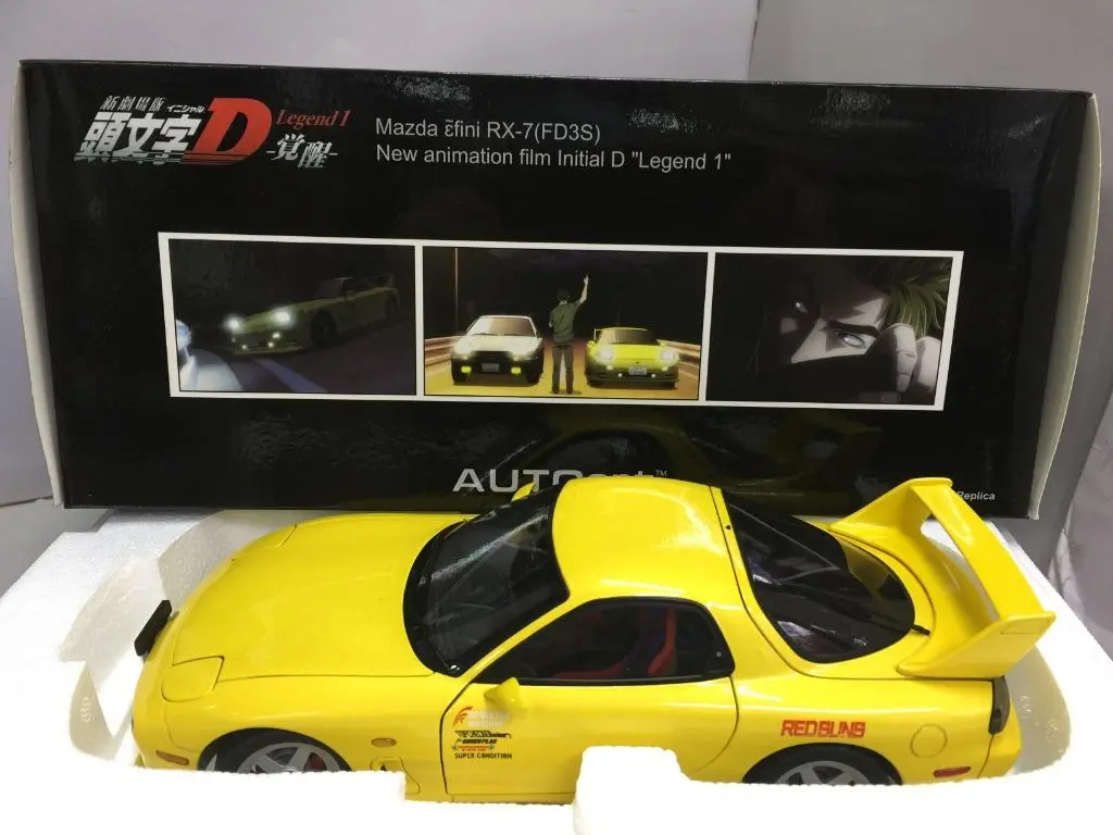 Hold - Autoart 1/18 Mazda Rx-7 Fd3s 頭文字d New Animation Film Initial "Legend 1" (75966) (C1093-740) 1