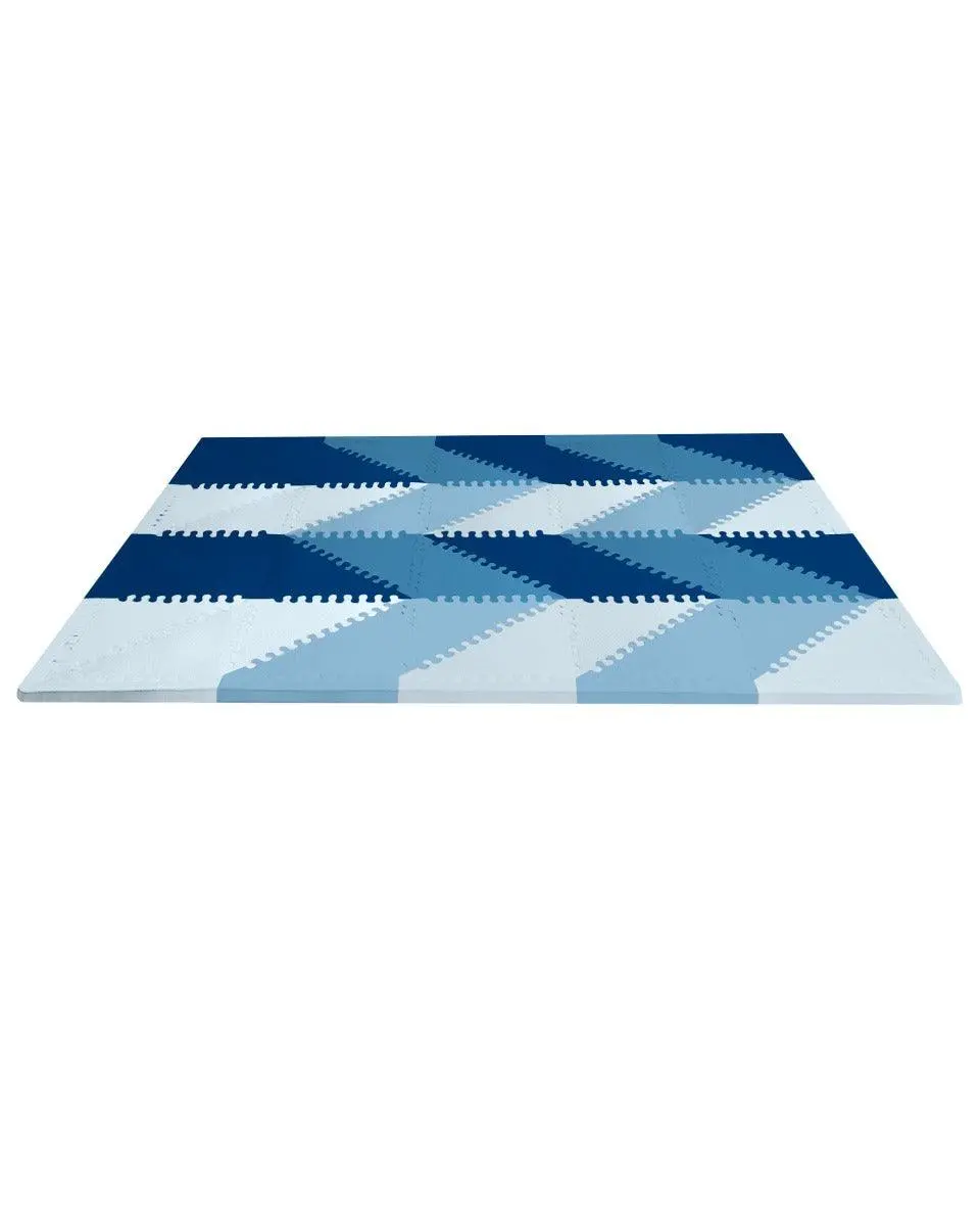 Skip Hop Playspot Geo Playgym & Mats Blue-Ombre - Playmats For Ages 0-2 Years 1