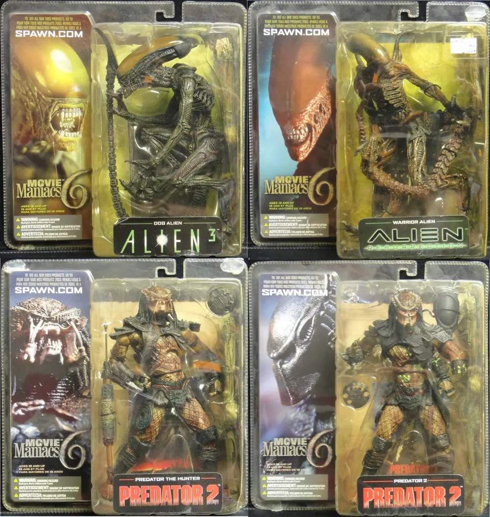 麥法蘭 異形3 信使異形 異形4浴火重生 戰鬥異形 鐵血戰士2 Mcfarlane Movie Maniacs 6 Alien 3 Dog Alien 17711 Alien Resurrection Warrior Alien 17712 Predator 2 Predator The Hunter 17713 Predator 2 Predator 2 17714 (Buy) B24703331 1