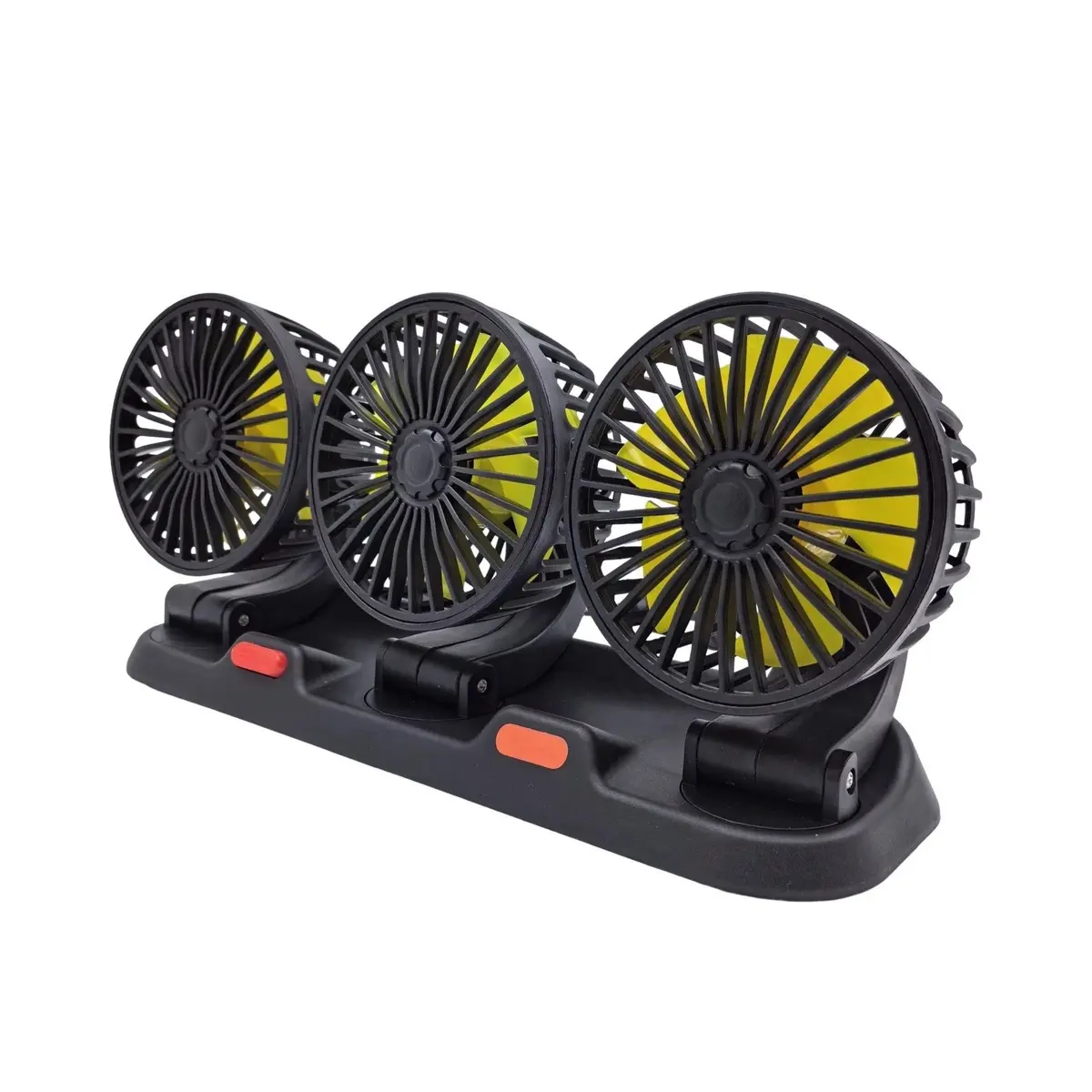 Adjustable Triple Head Fan 12V With Air Freshener 1