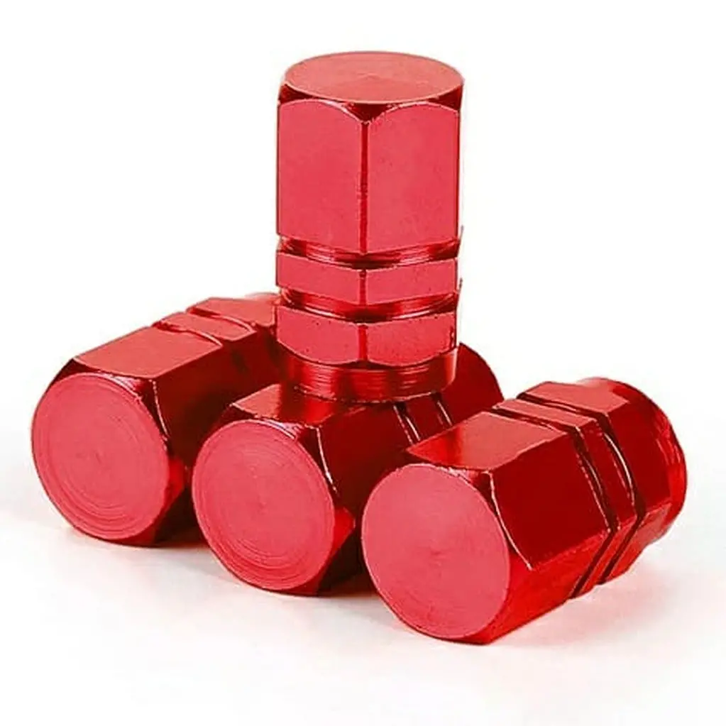 Aluminium Tire Valve Caps (4 Pcs) 1