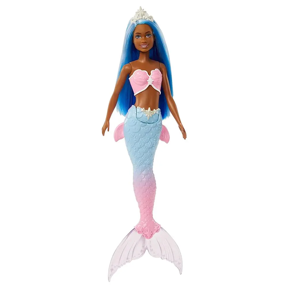 Barbie Dreamtopia Mermaid Doll (Blue Hair) With Pink & Blue Ombre Mermaid Tail And Tiara, Toy For Kids Ages 3 Yrs & Up 1