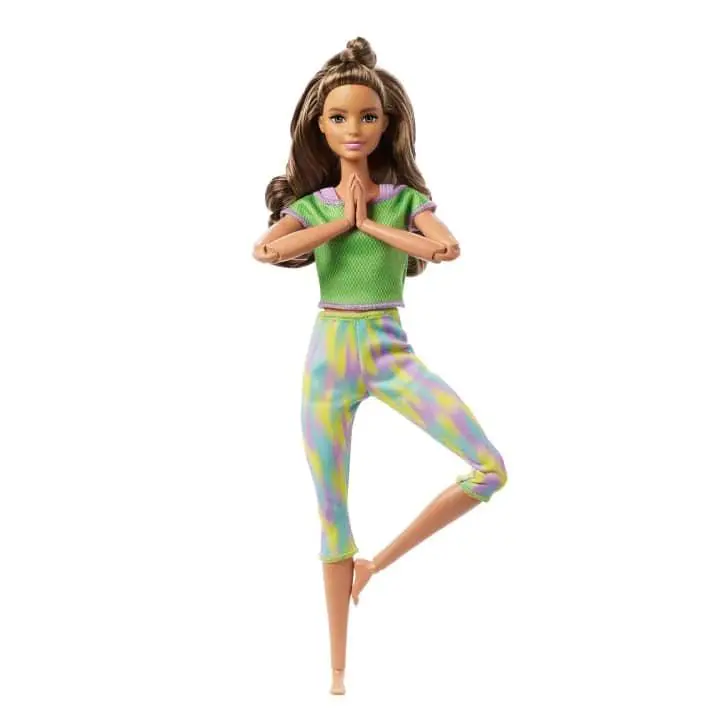 Barbie Made To Move Doll - Green Dye Pants For Kids Ages 4+ (Gxf05) 1