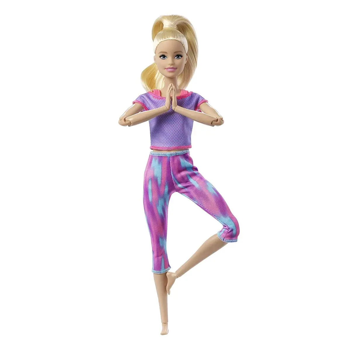 Barbie Made To Move Doll - Pink Dye Pants For Kids Ages 4+ (Gxf04) 1
