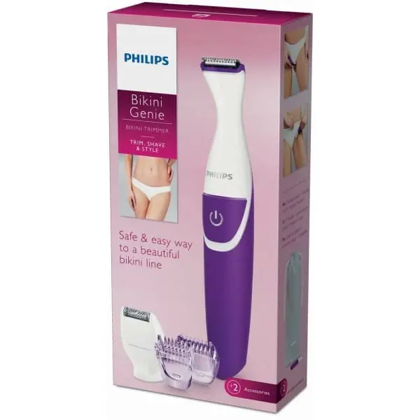 Shaver For Women "Bikini Genie" By Philips - With Two Comb Attachments 1