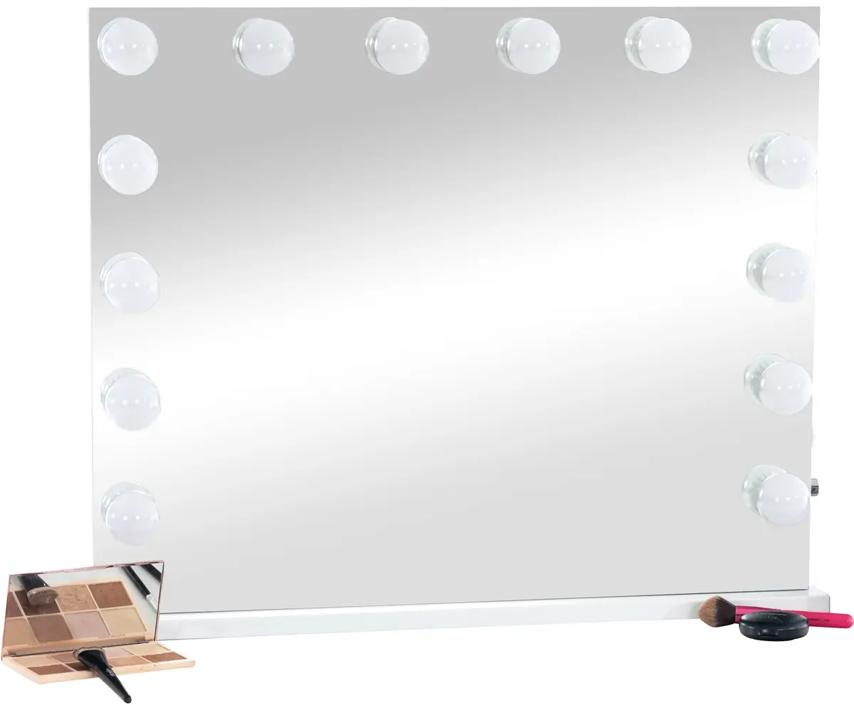 "Visalia" Make-Up Mirror With 12 Led Lights &Amp; Usb Port 1