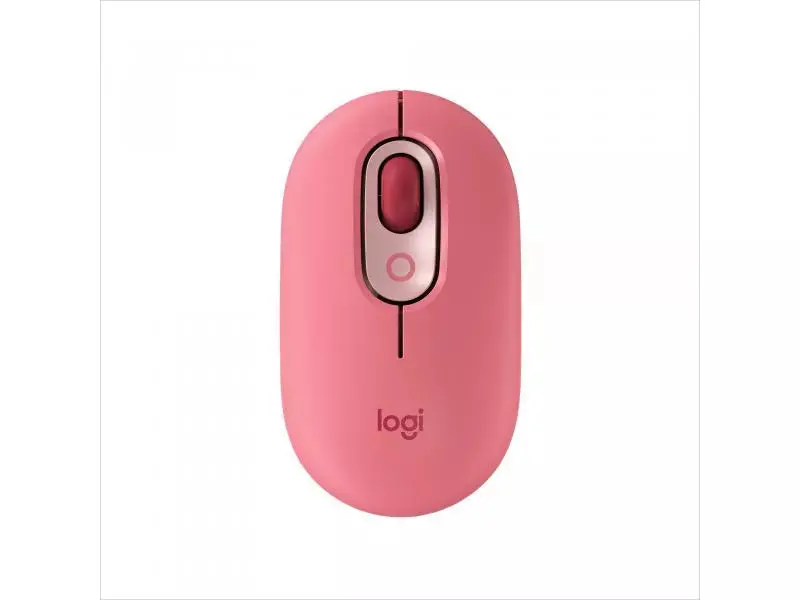 Mouse "Pop Mouse With Emoji" Wireless In Pink - Emoji When You Press A Button 1